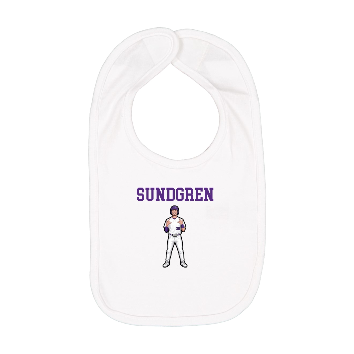 Infant Bib — Shirsey in White