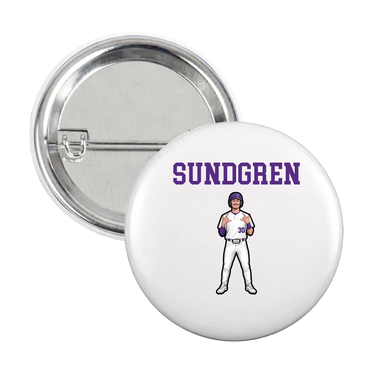Game Day Button — Shirsey in White