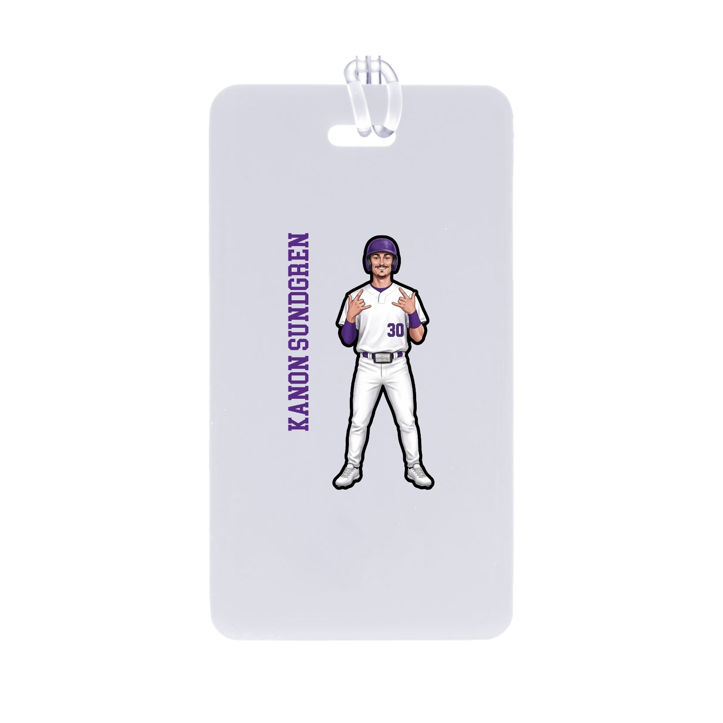Bag Tag — Name Vertical in Classic