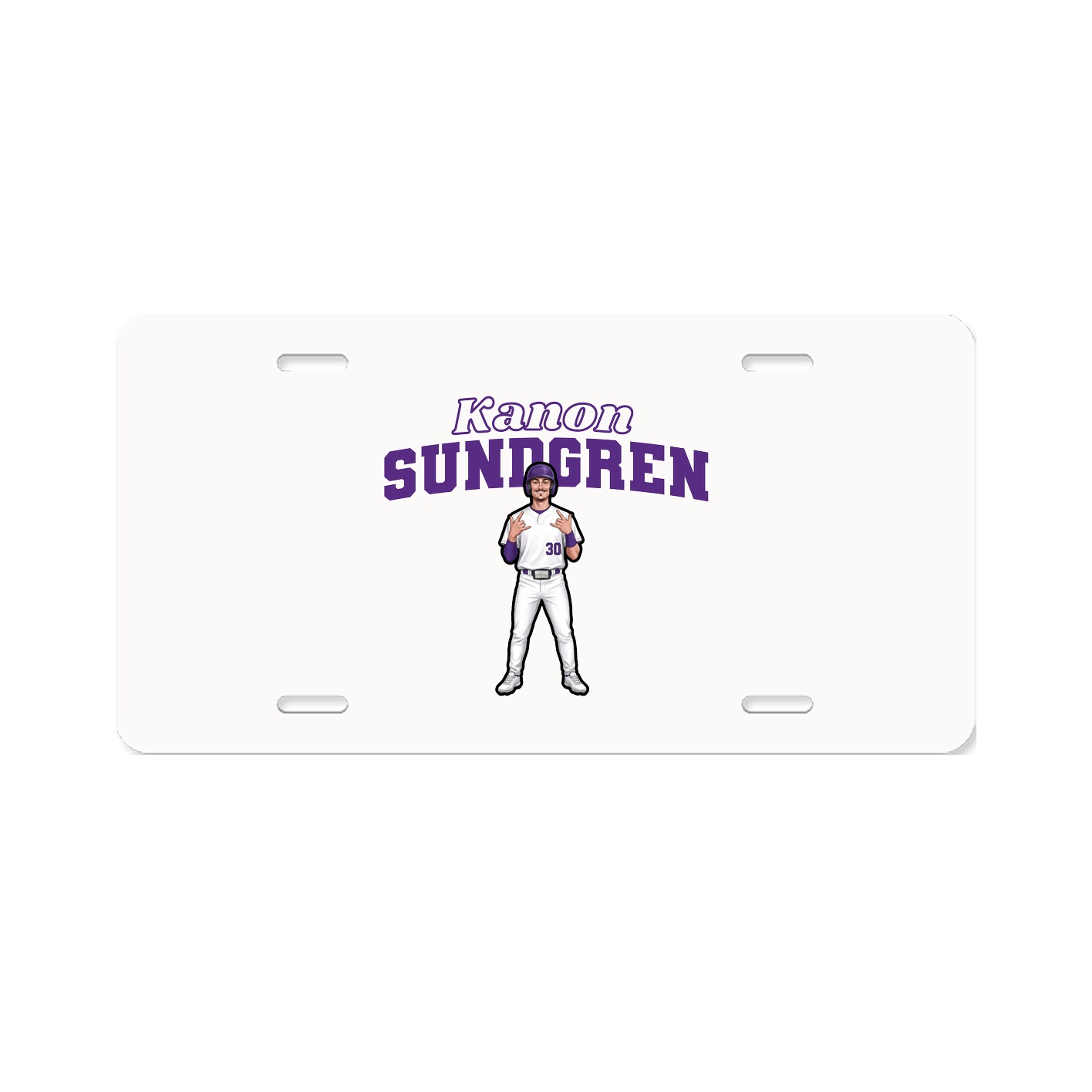 License Plate — Name Arch in Classic