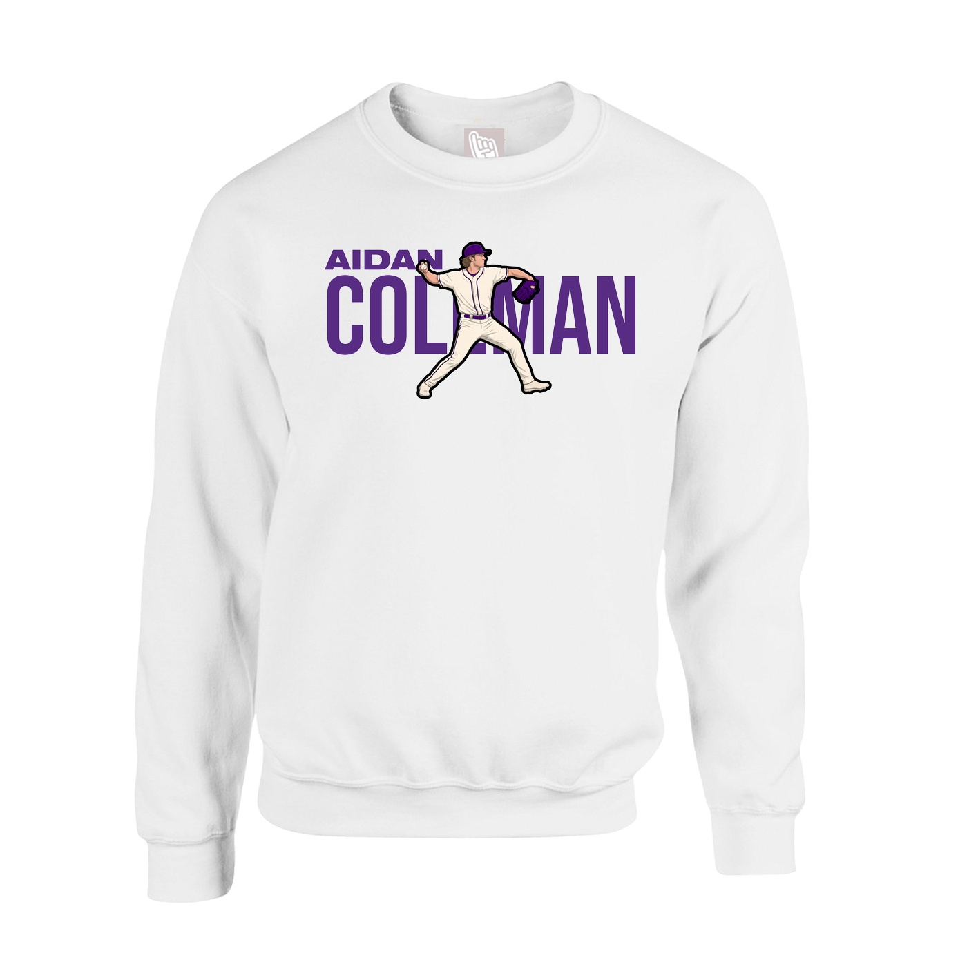 Fleece Crew — Player Name in White