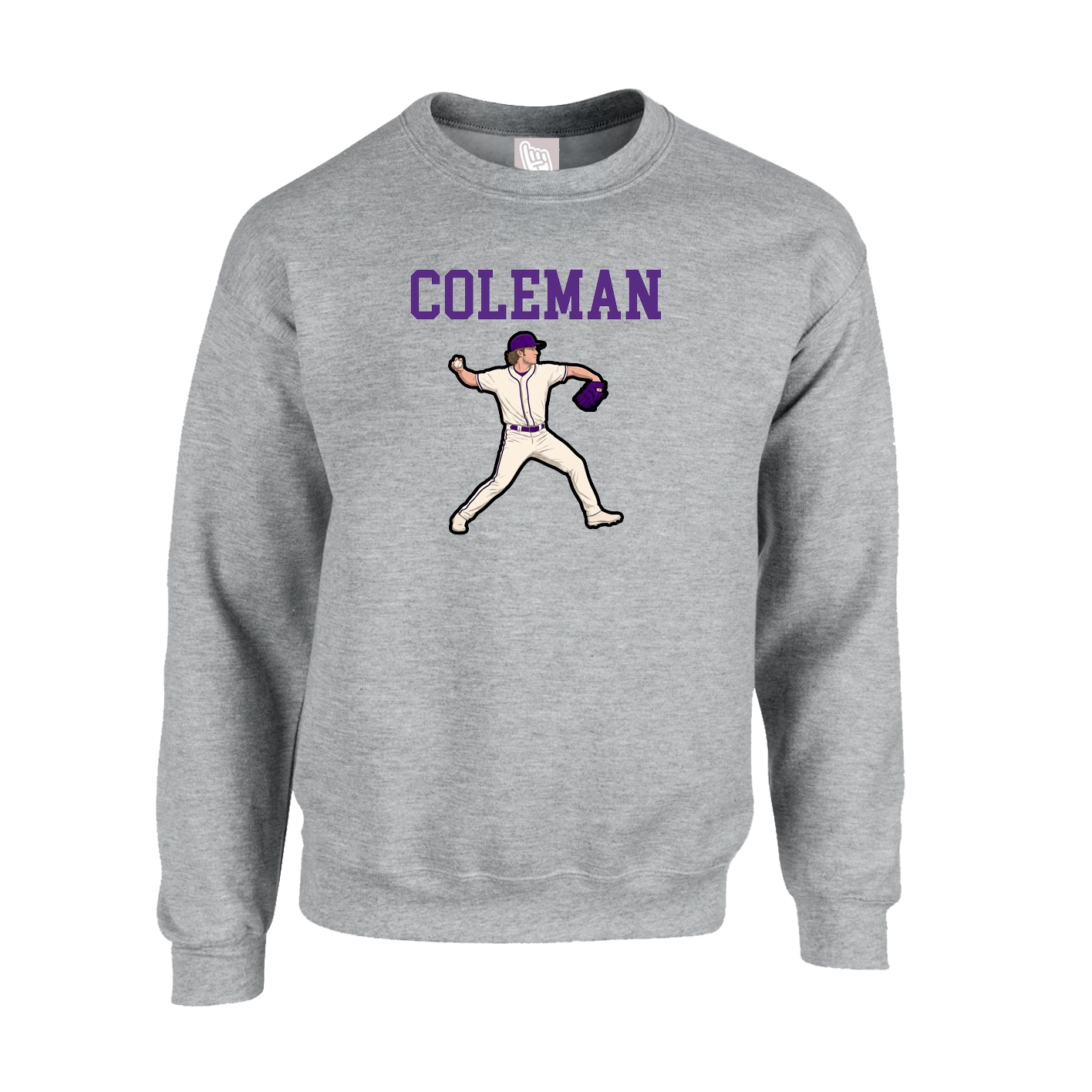 Fleece Crew — Shirsey in Grey