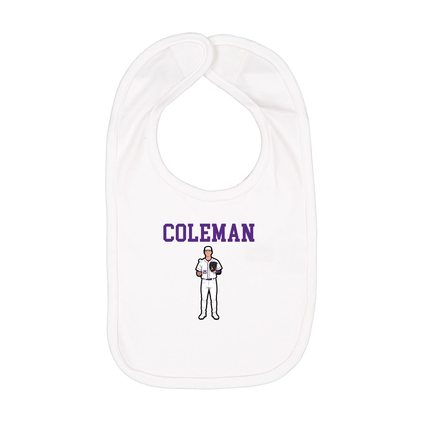 Infant Bib — Shirsey in White