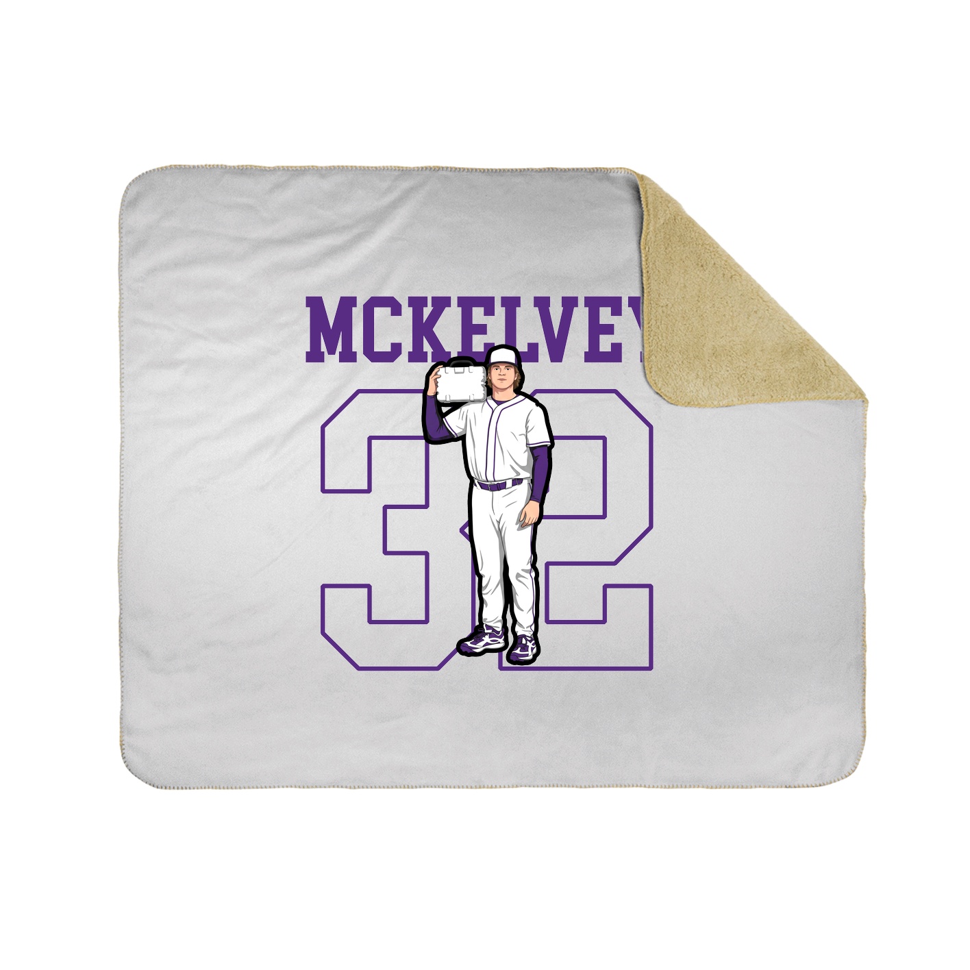 50x60 Sherpa Lined Throw Blanket