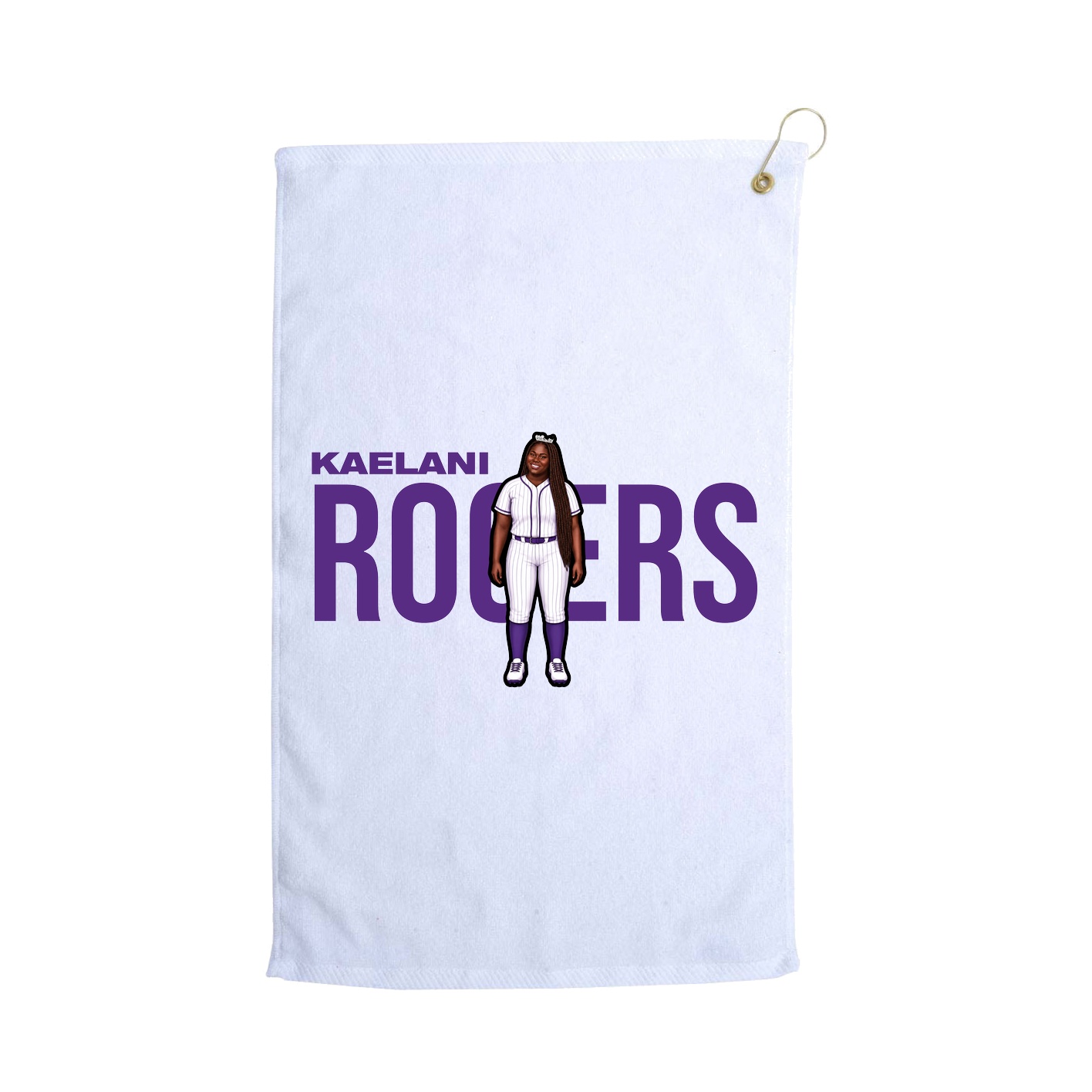 Golf Towel — Player Name in White