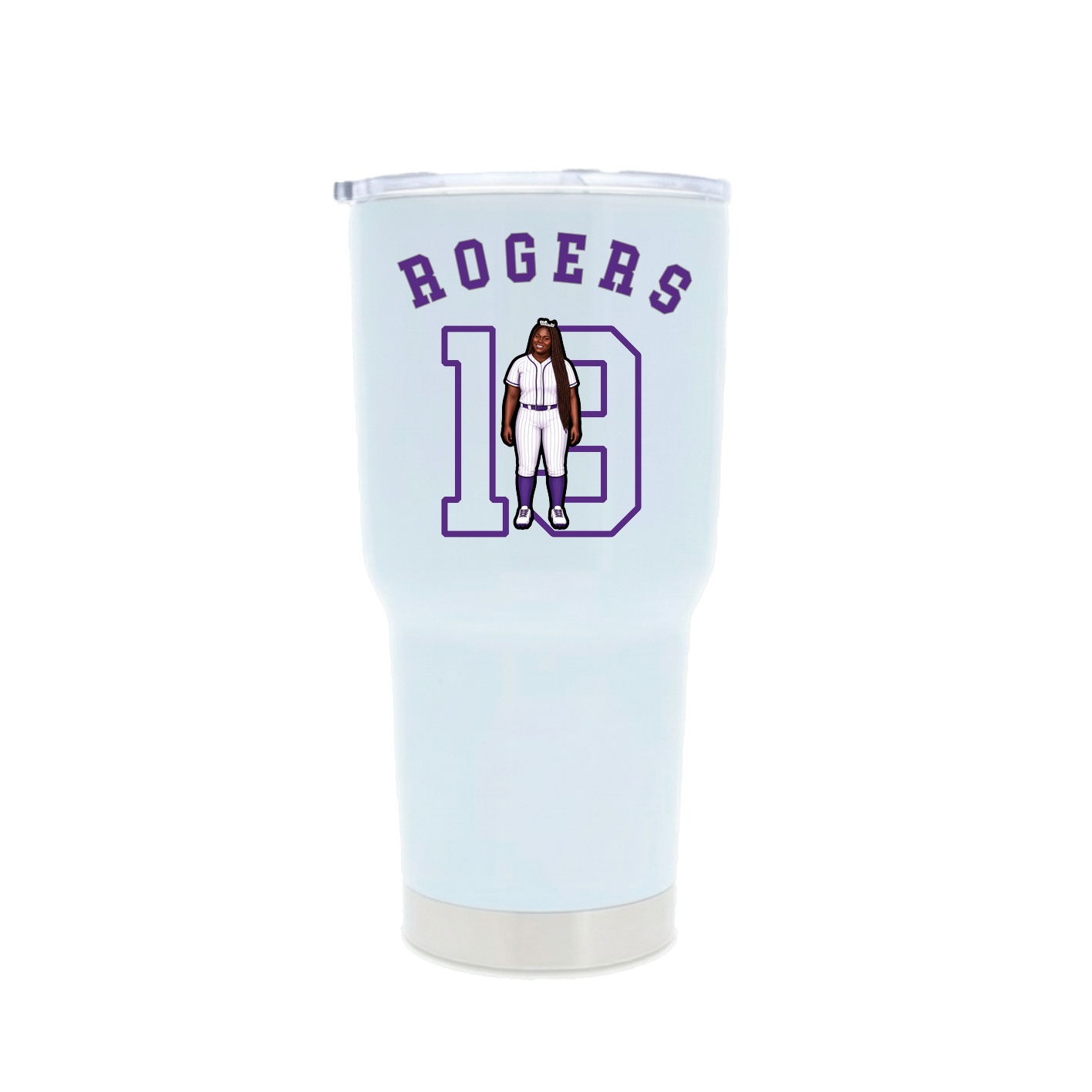 30oz Stainless Steel Tumbler — Shirsey Arch in White