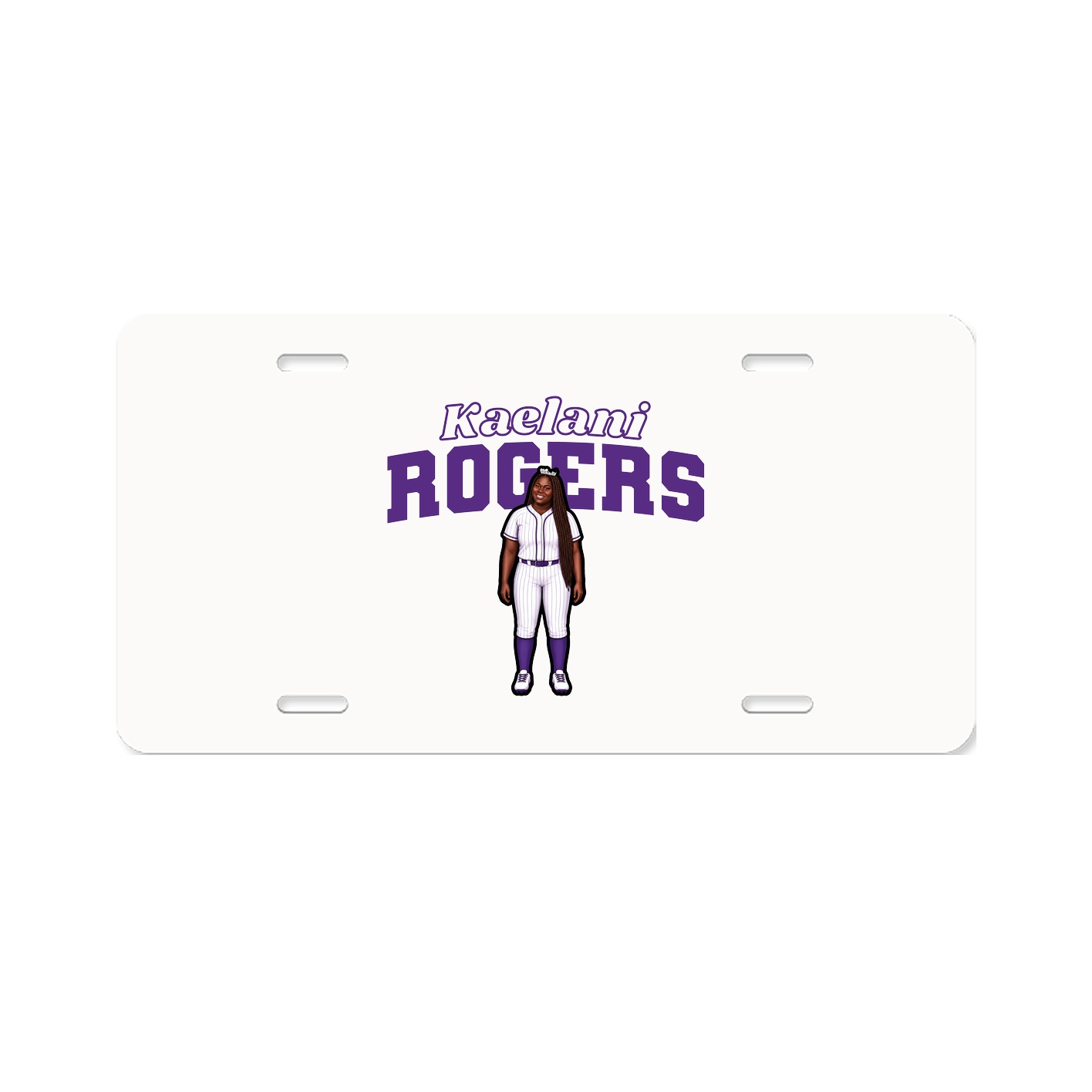 License Plate — Name Arch in Classic