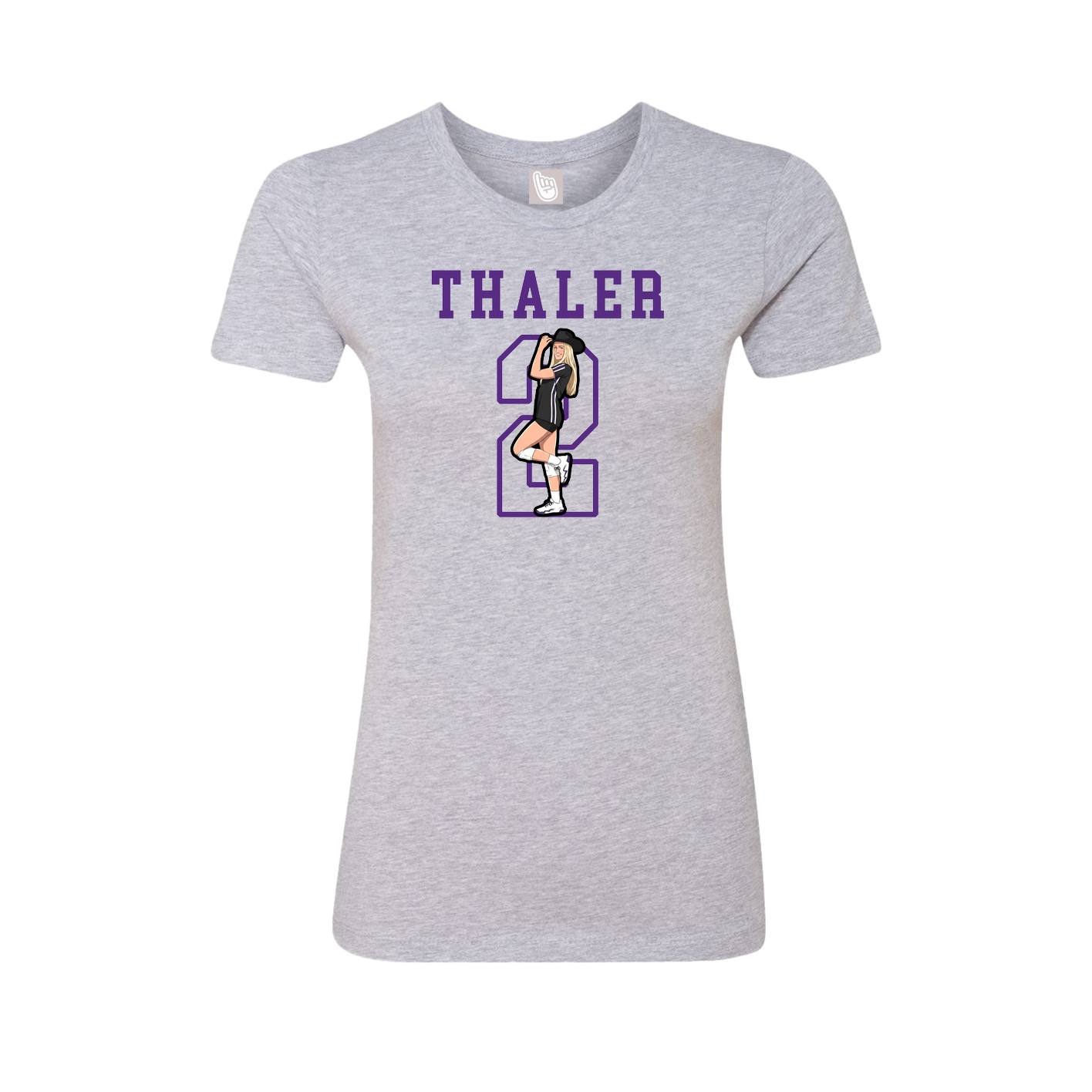Fitted Women's Tee — Shirsey in Grey