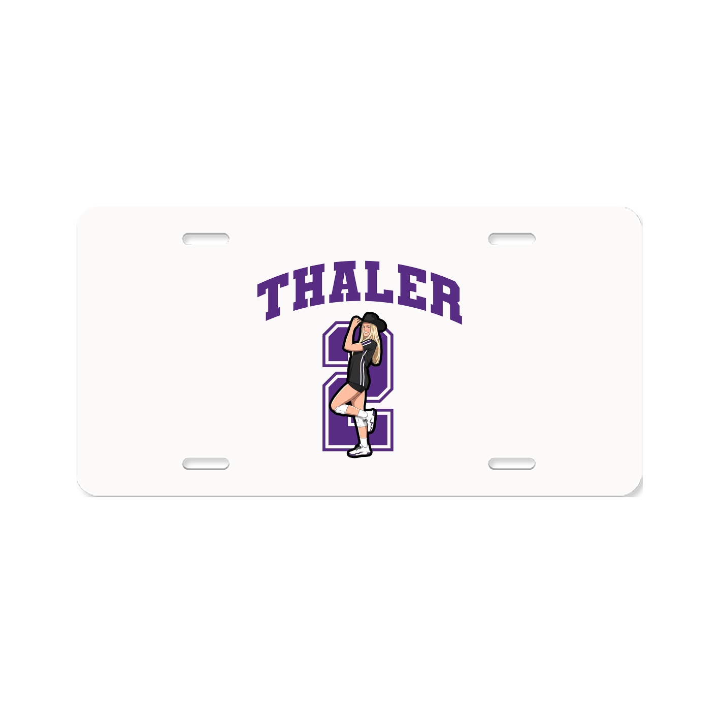 License Plate — Number in Classic