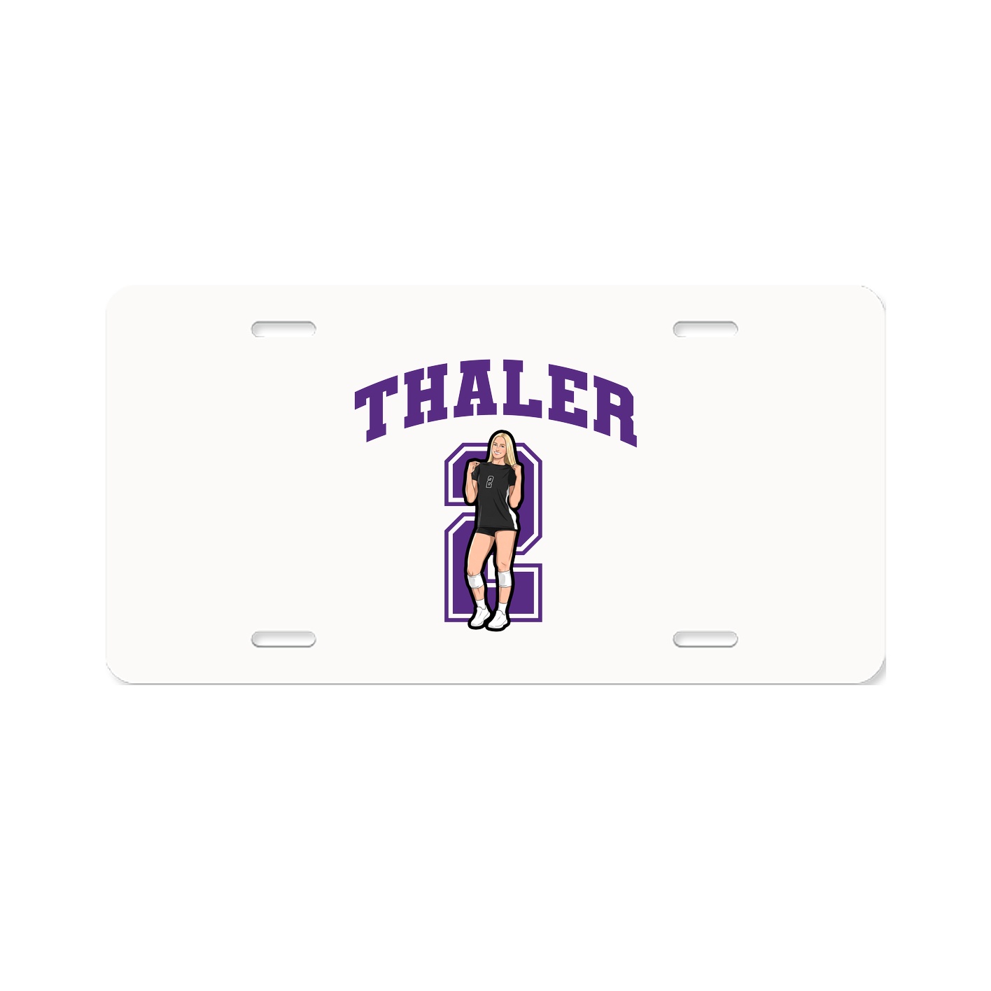 License Plate — Number in Classic