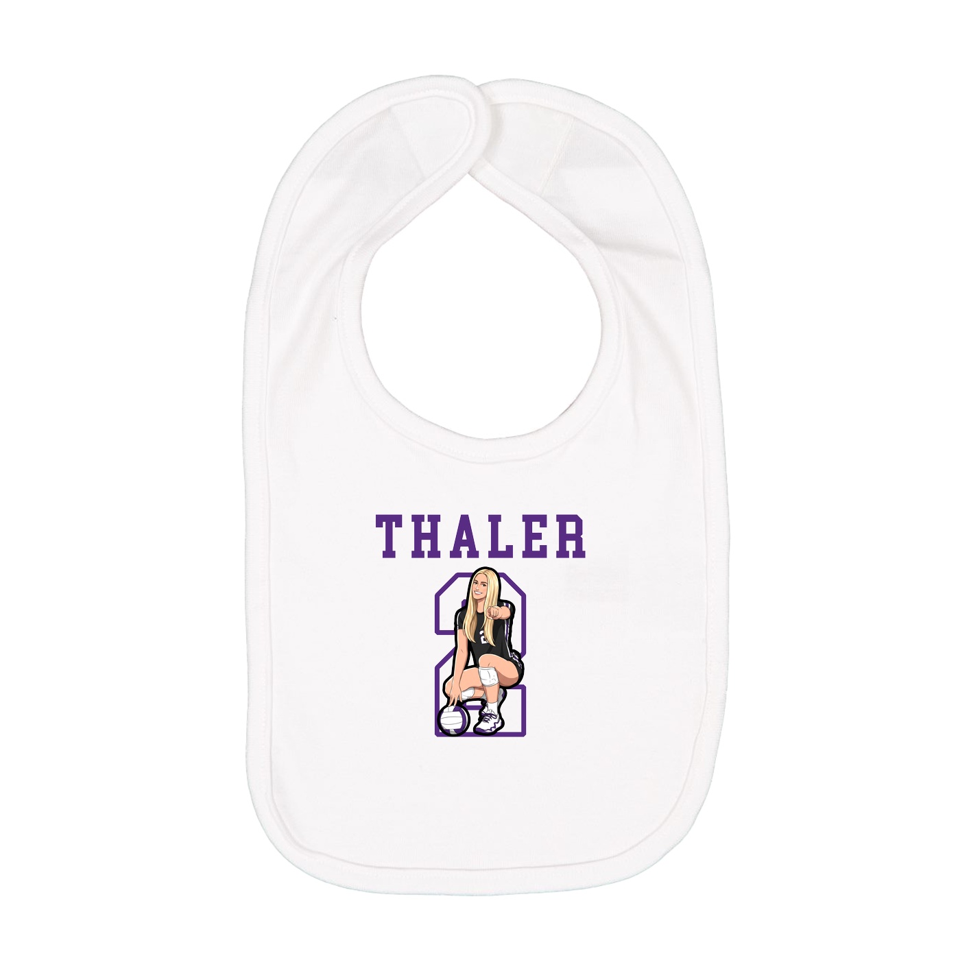 Infant Bib — Shirsey in White