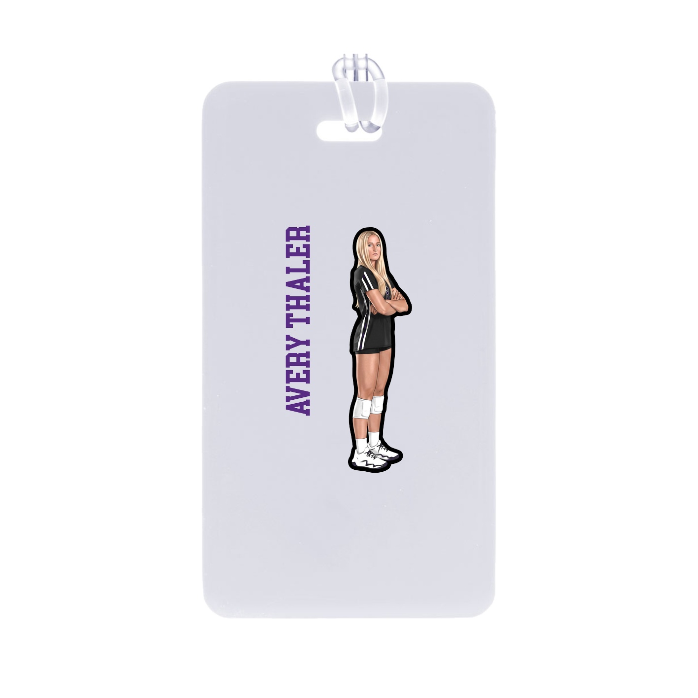 Bag Tag — Name Vertical in Classic
