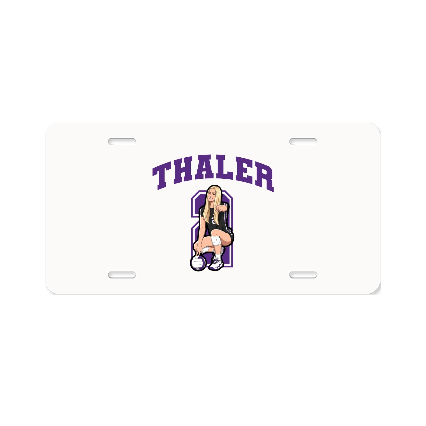 License Plate — Number in Classic
