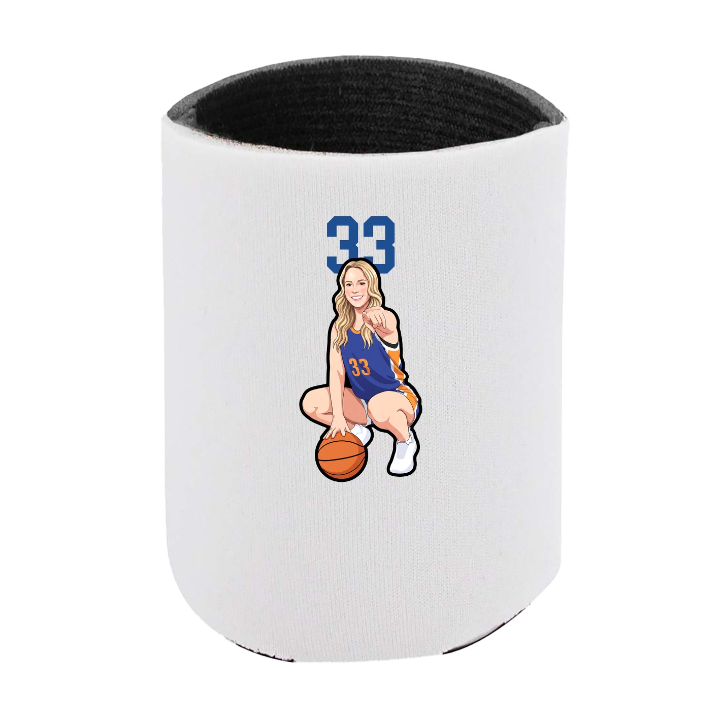 Can Holder — Number Top in White