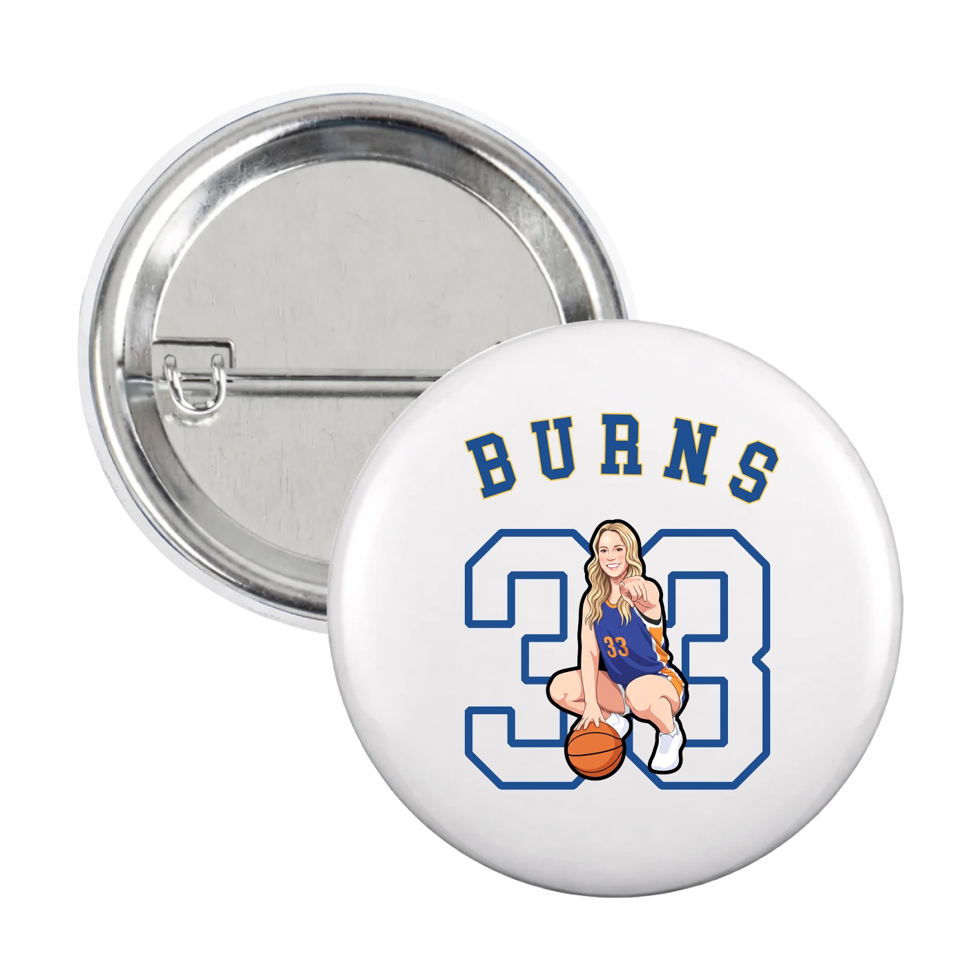 Game Day Button — Shirsey Arch in White