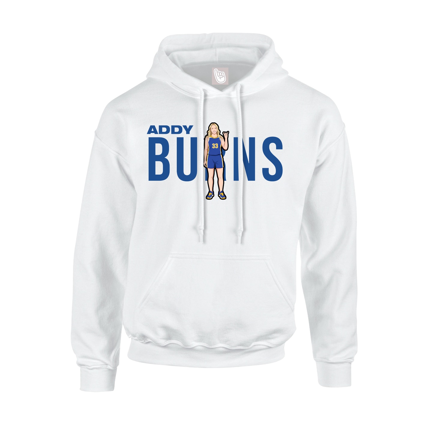 Hoodie — Player Name in White
