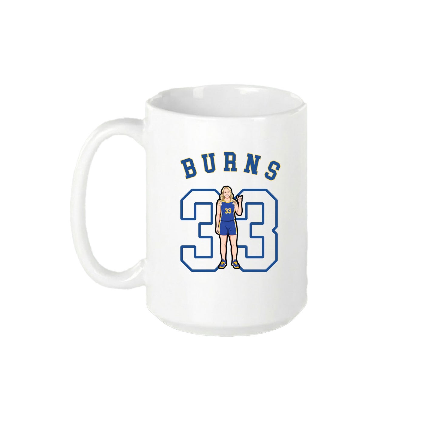 15oz Coffee Mug — Shirsey Arch in White