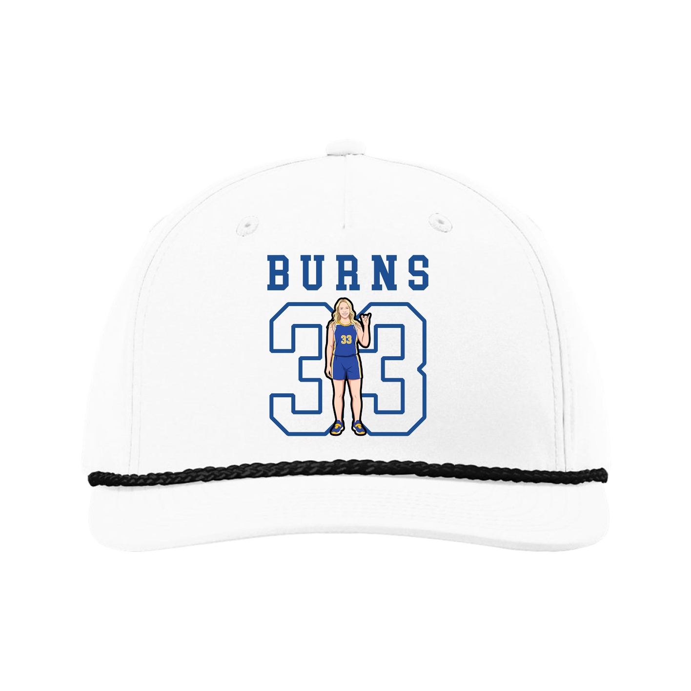 Five-Panel Classic Rope Cap — Shirsey in White
