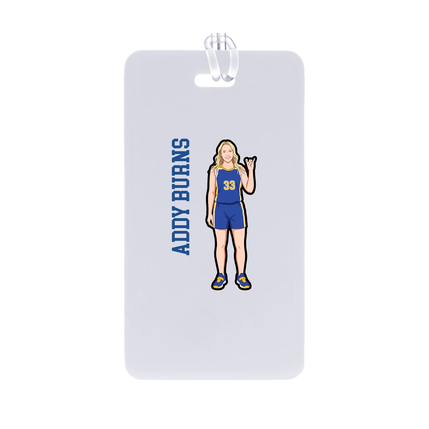 Bag Tag — Name Vertical in Classic