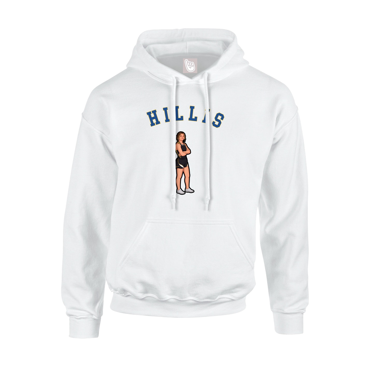 Youth Hoodie — Shirsey Arch in White