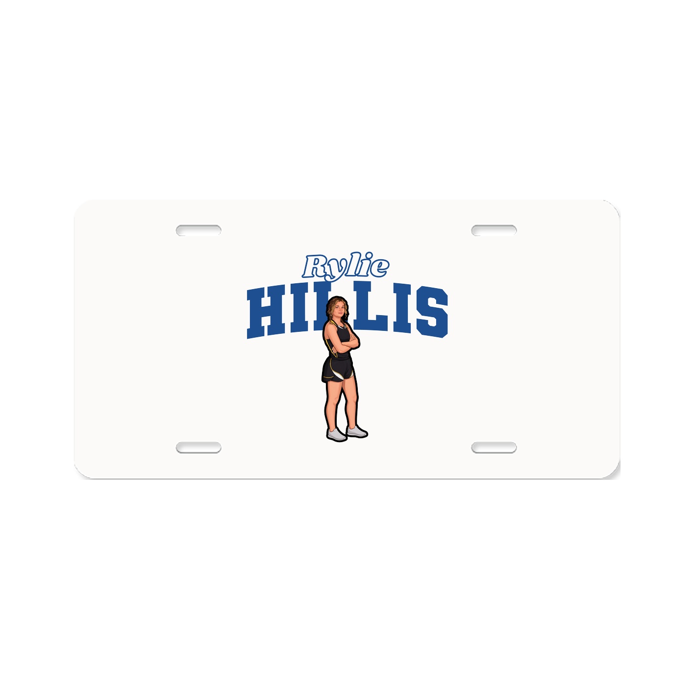 License Plate — Name Arch in Classic