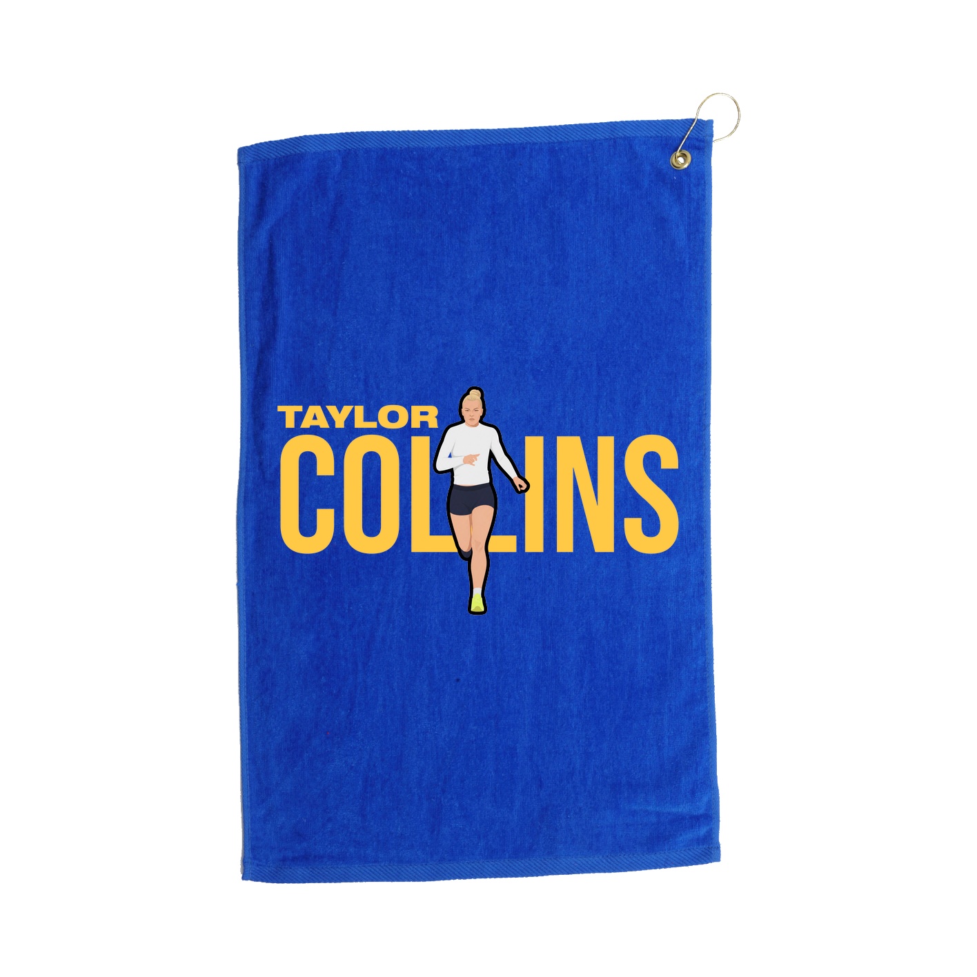Golf Towel — Player Name in Royal