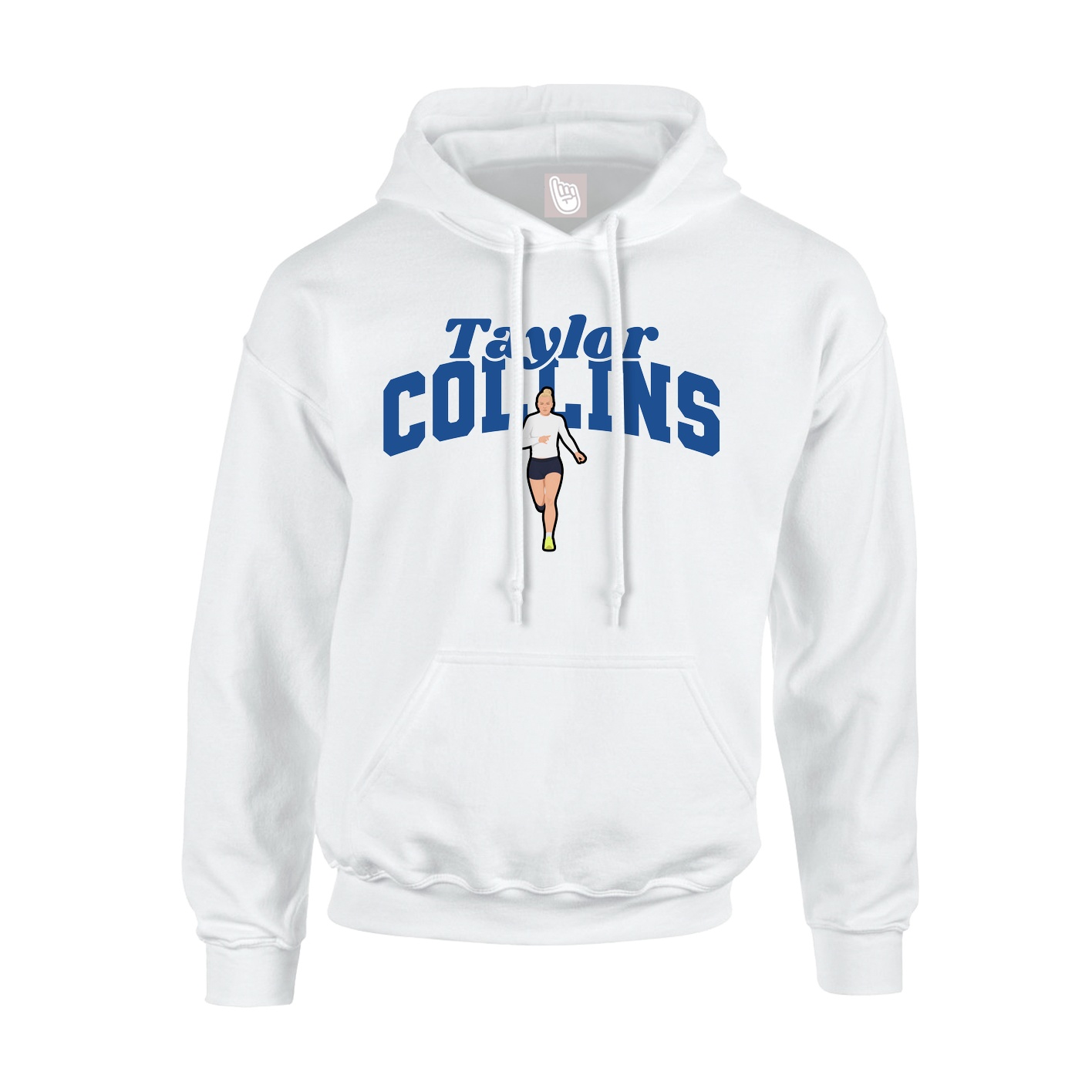 Youth Hoodie — Signature Arch in White
