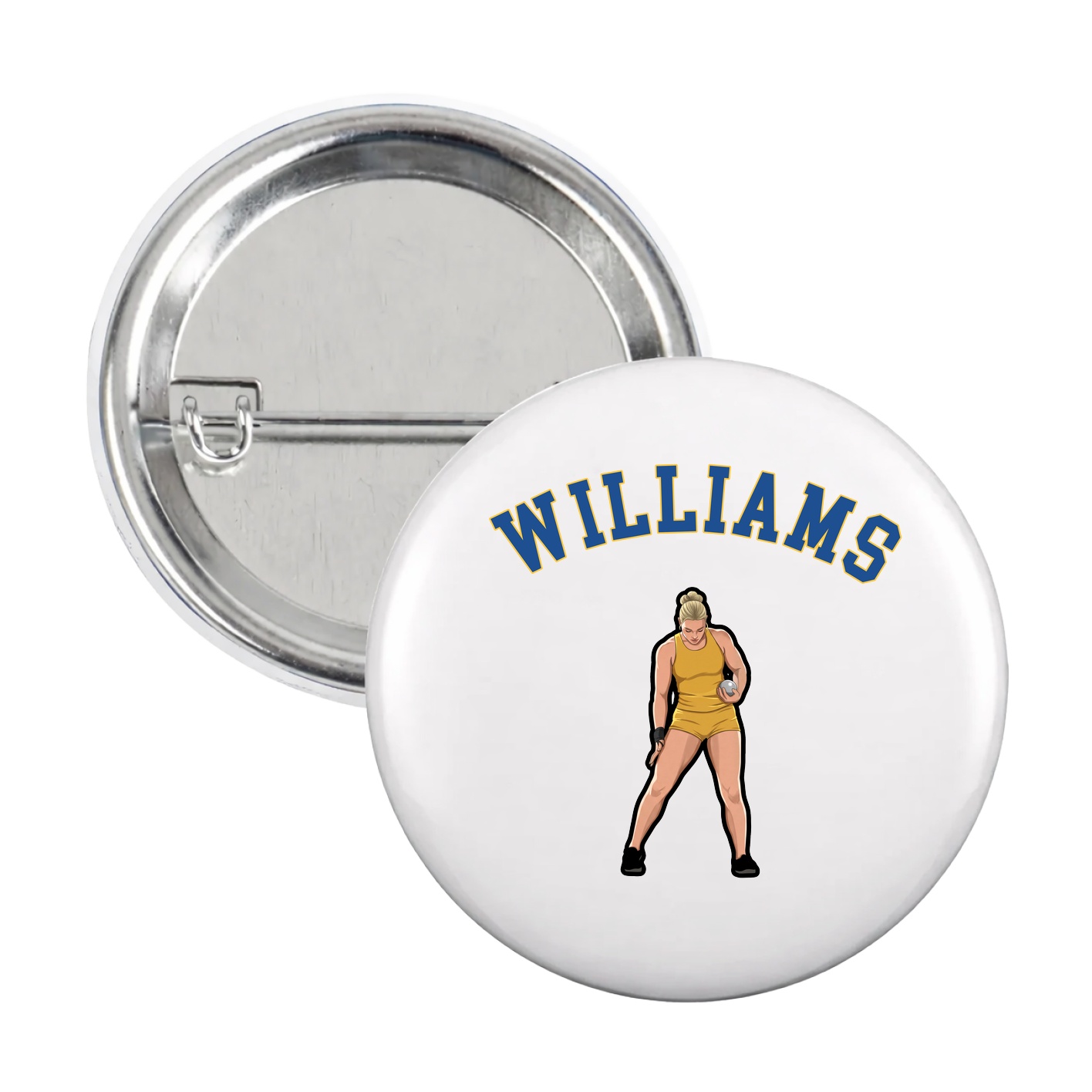 Game Day Button — Shirsey Arch in White