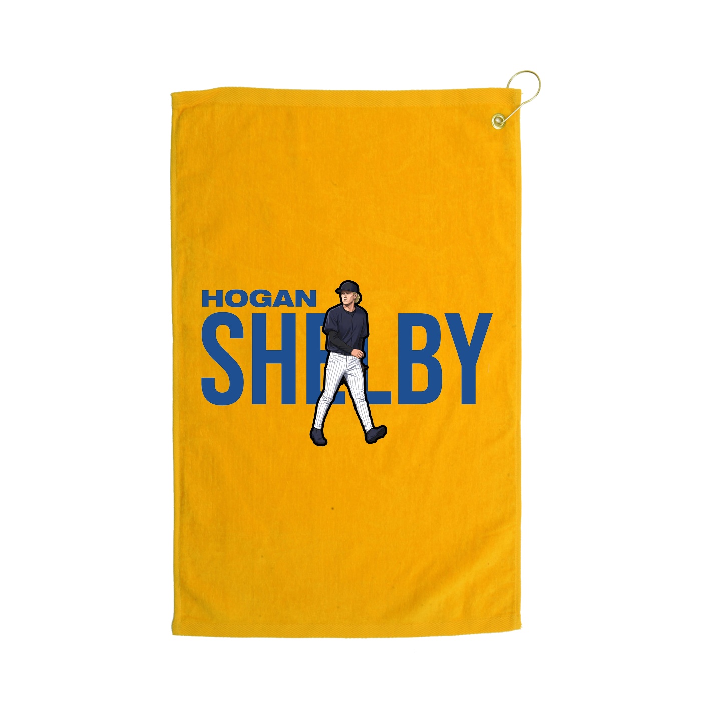 Golf Towel — Player Name in Gold