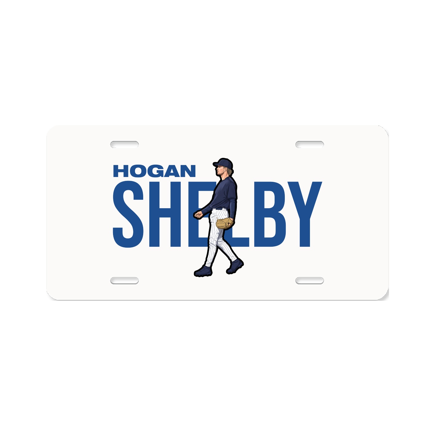 License Plate — Player Name in Classic