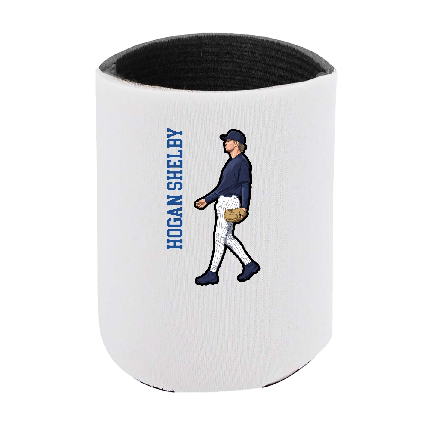 Can Holder — Name Vertical in White