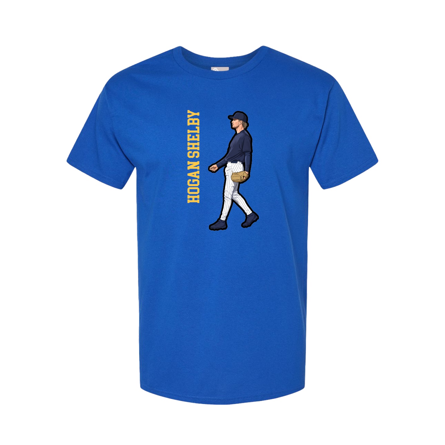 Tee — Name Vertical in Royal