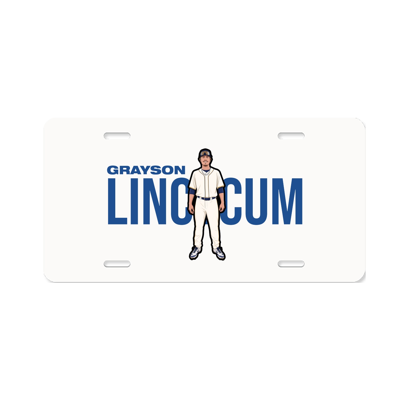 License Plate — Player Name in Classic