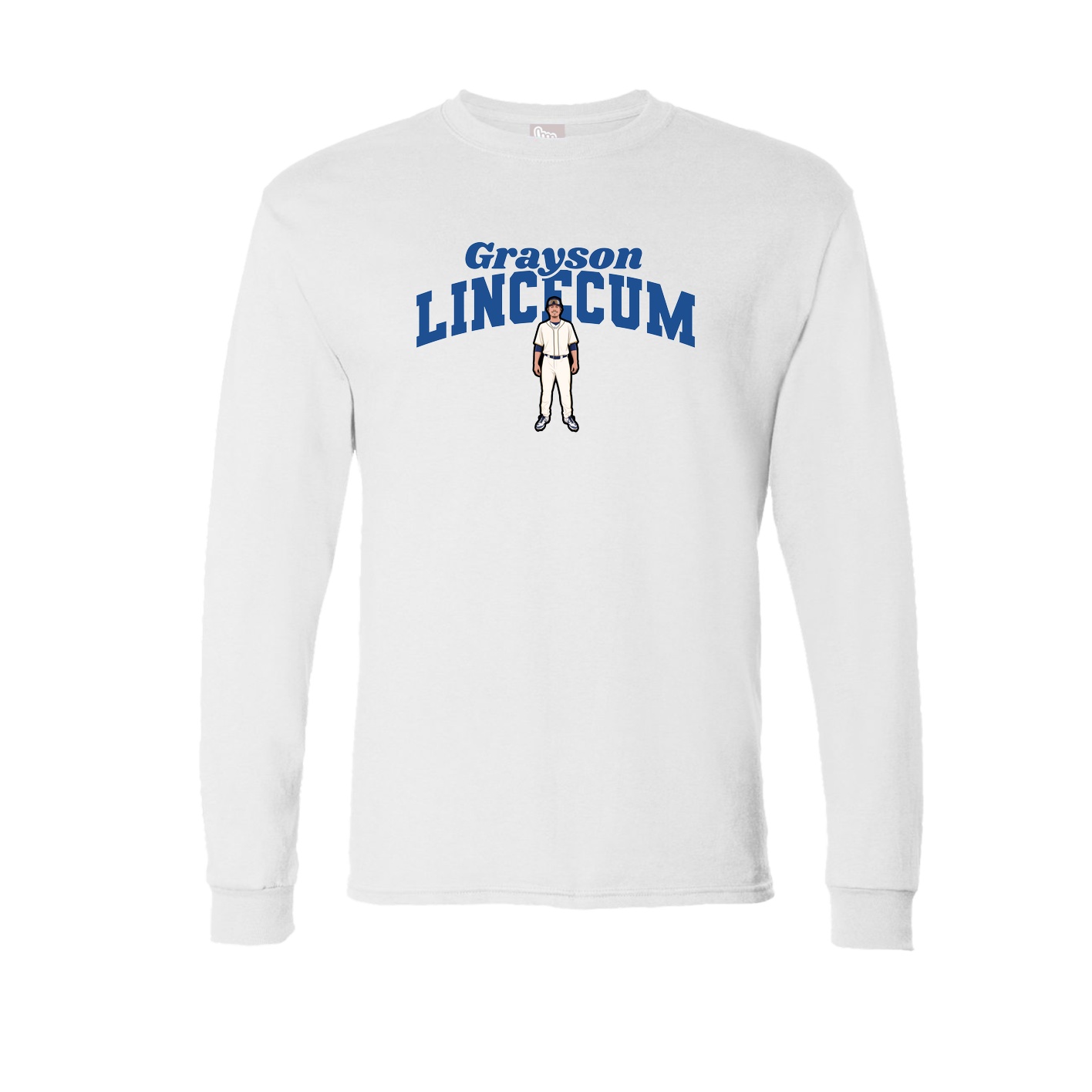 Long Sleeve Tee — Signature Arch in White
