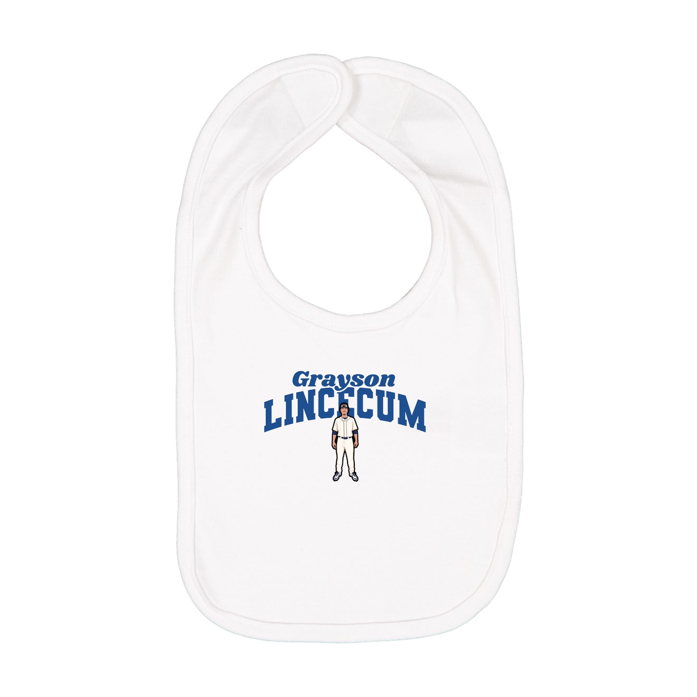 Infant Bib — Signature Arch in White