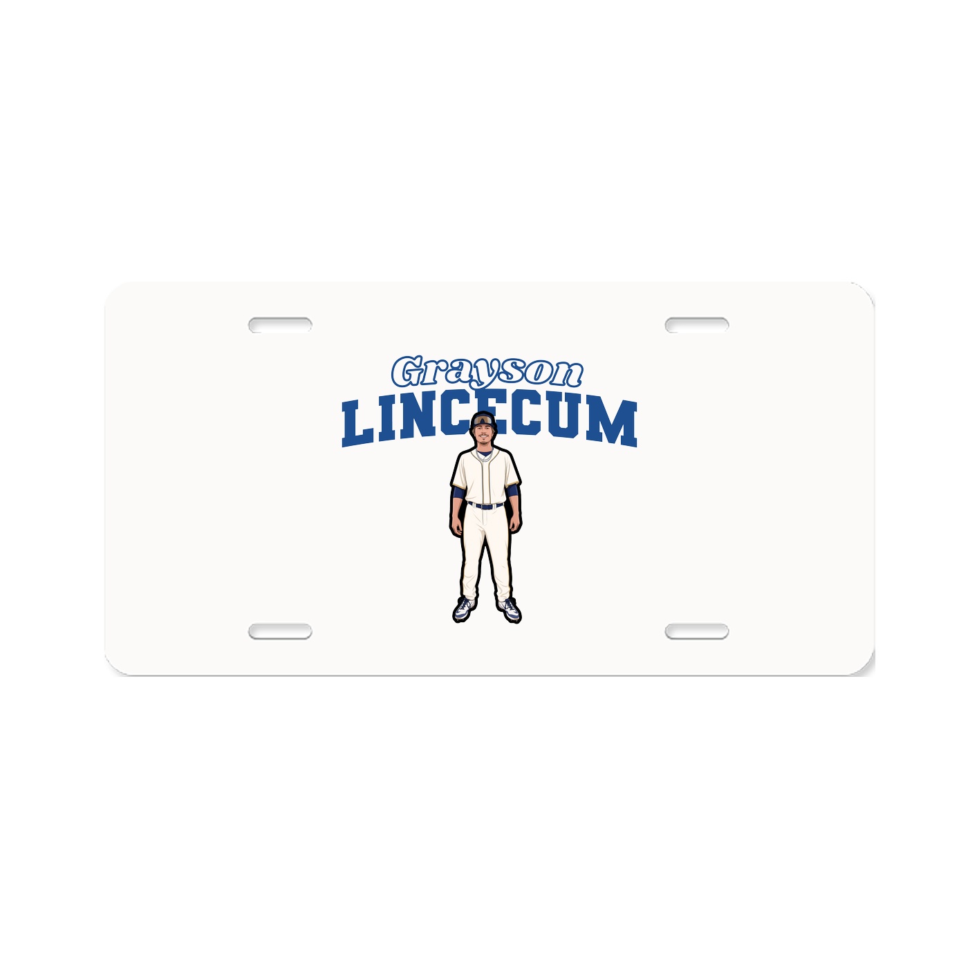 License Plate — Name Arch in Classic
