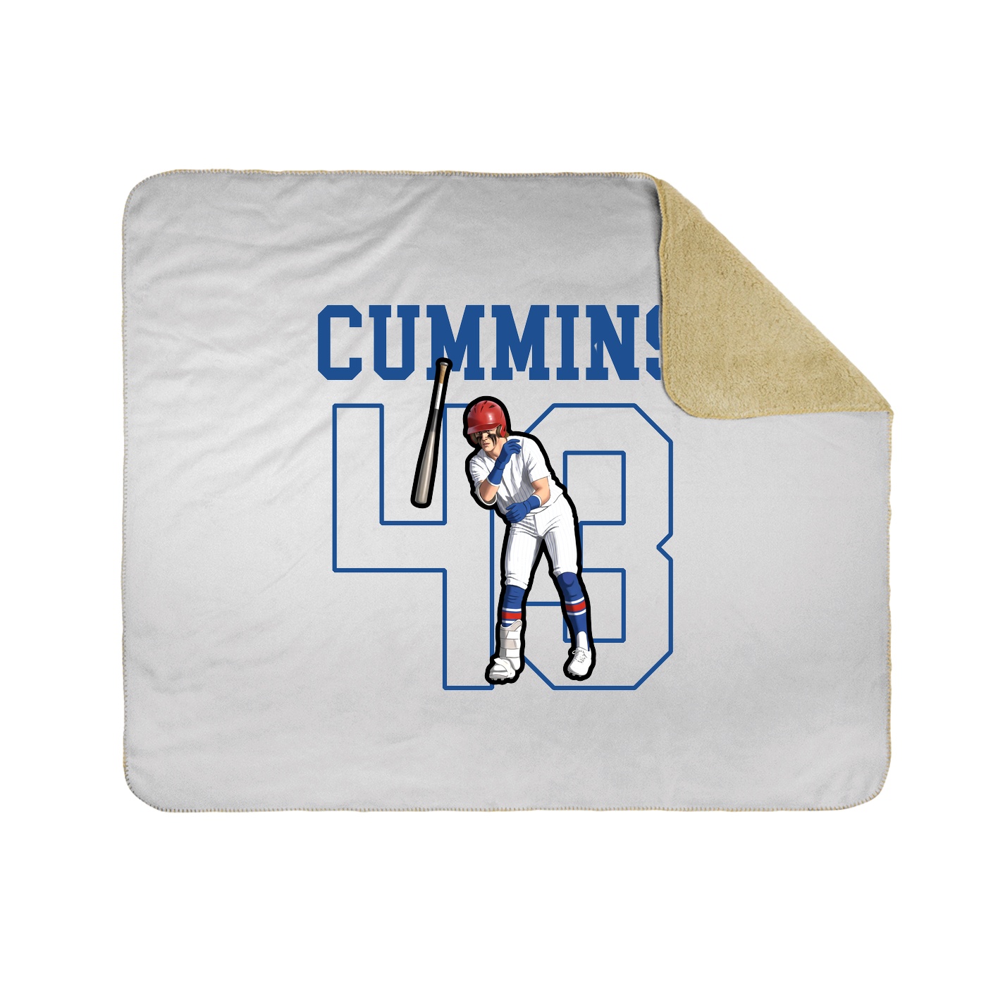 50x60 Sherpa Lined Throw Blanket