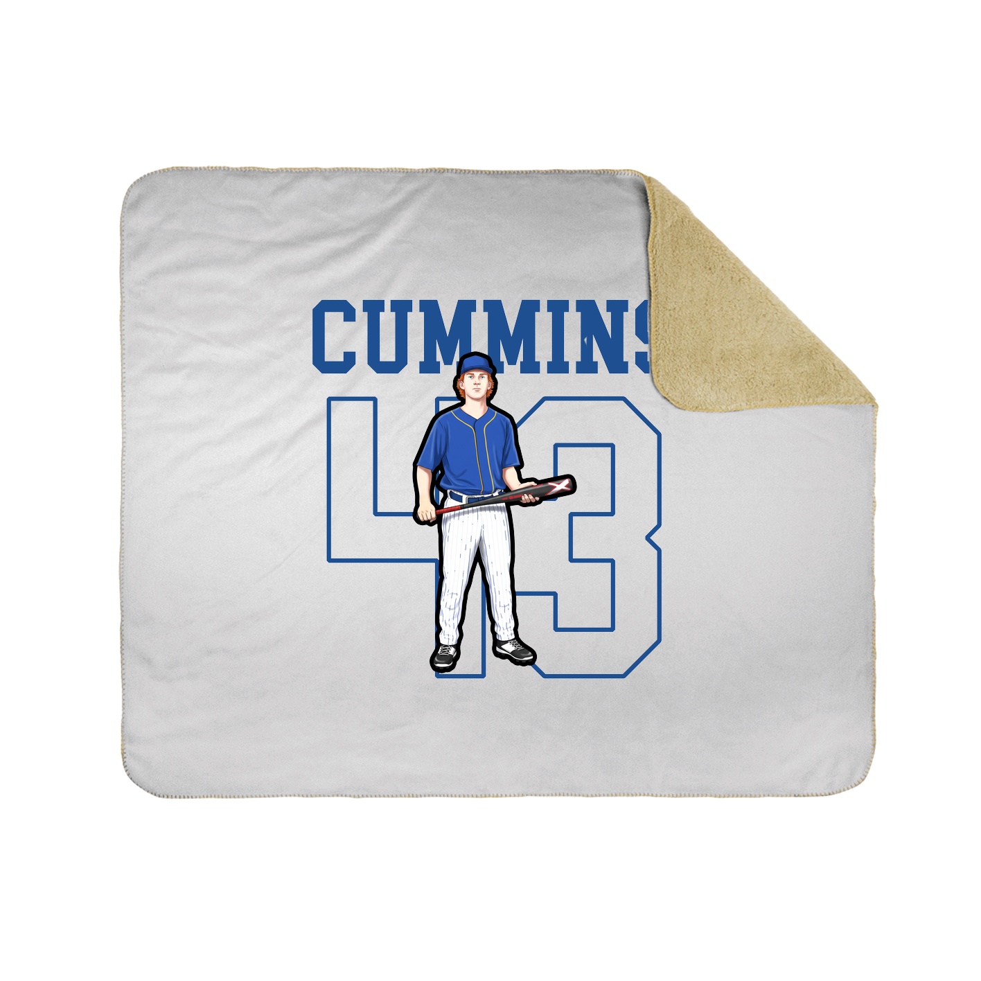 Throw Blanket — Shirsey in White
