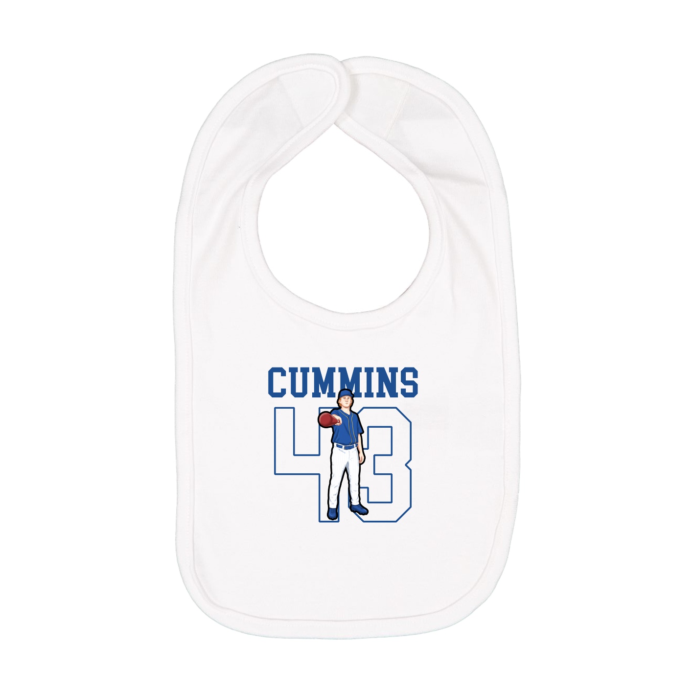 Infant Bib — Shirsey in White