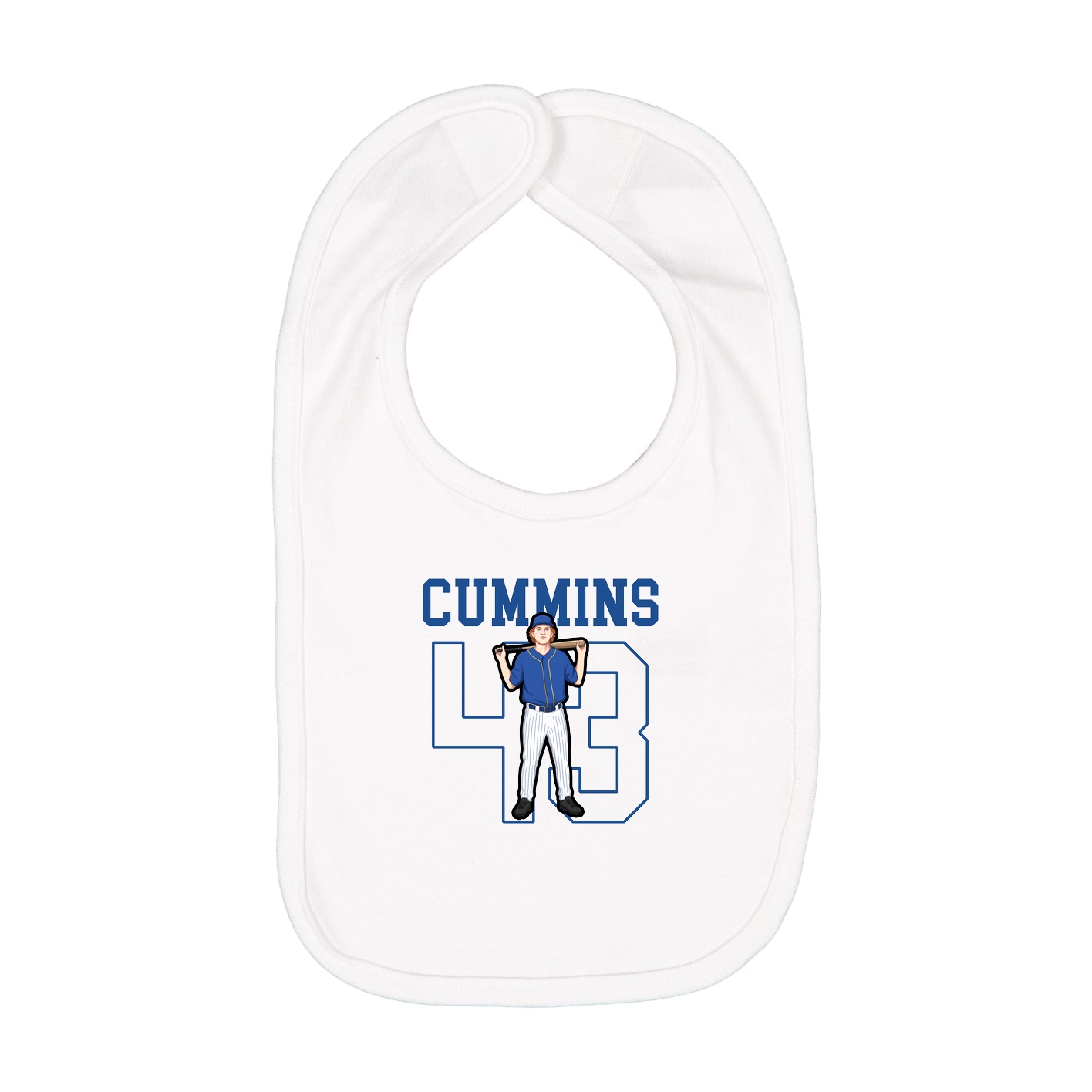 Infant Bib — Shirsey in White
