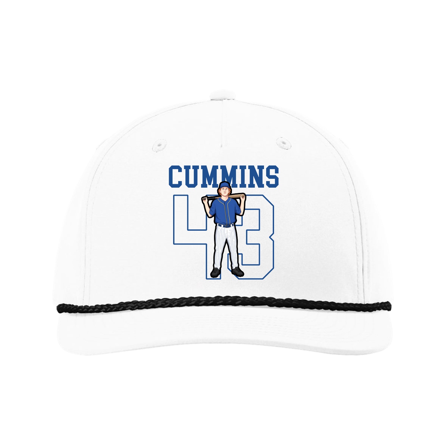 Five-Panel Classic Rope Cap — Shirsey in White