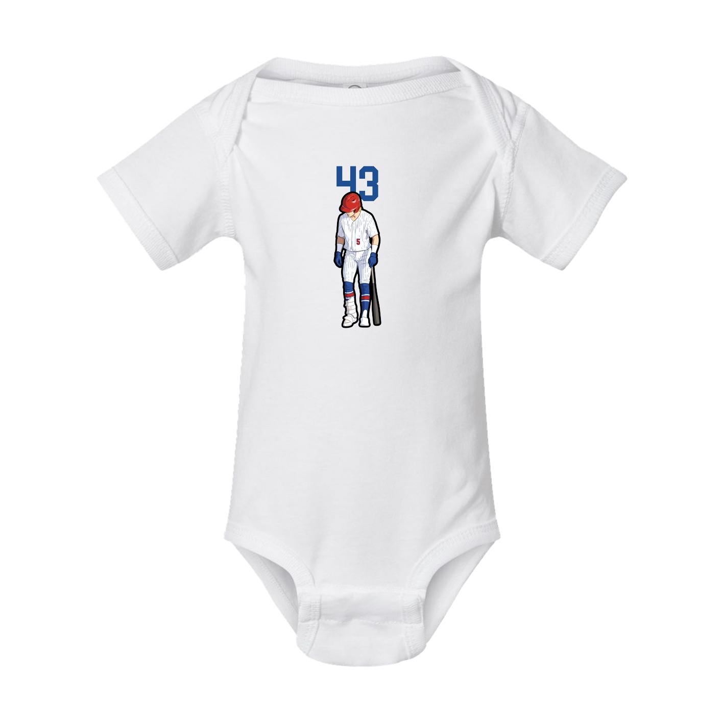 Baby Onesie — Number Top in White