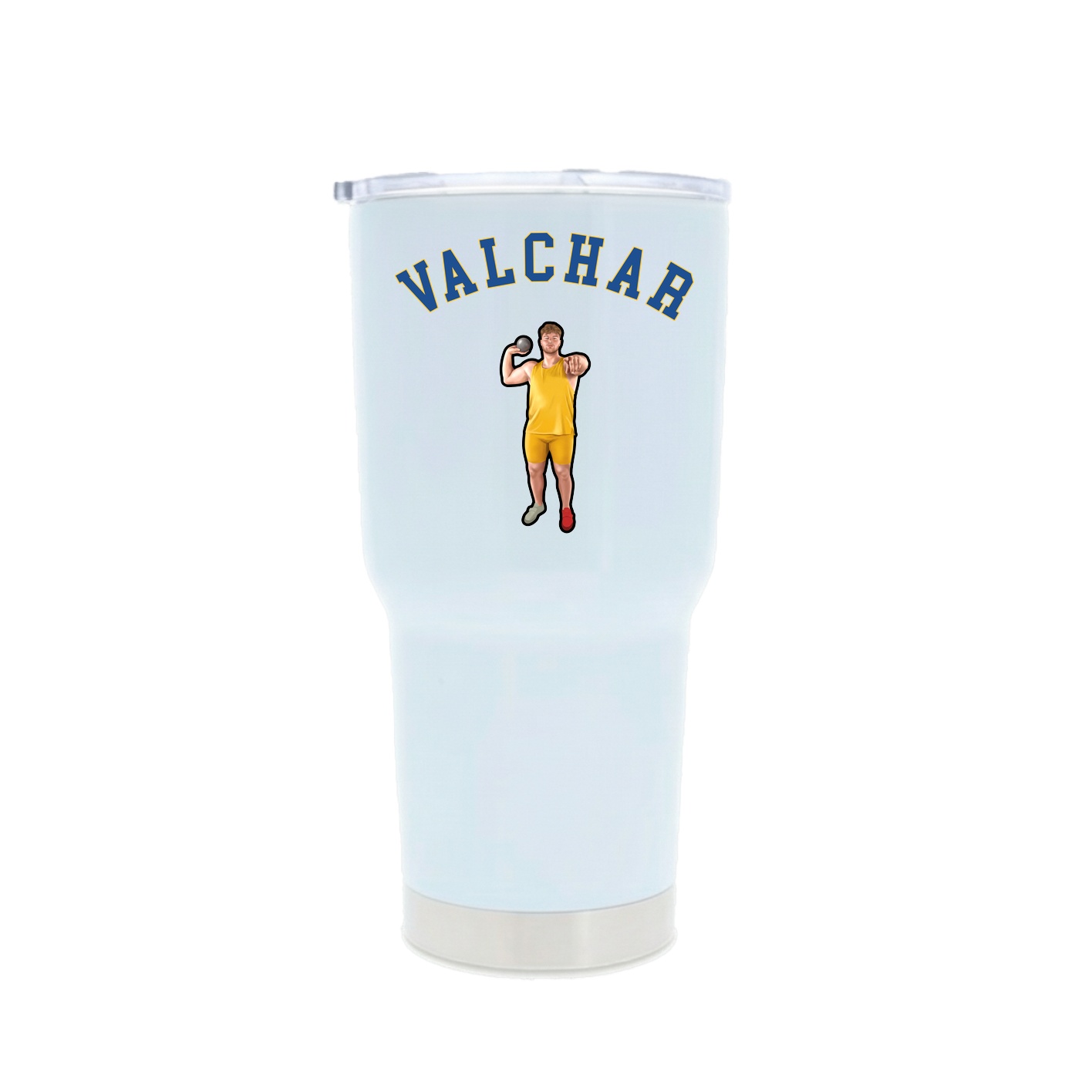 30oz Stainless Steel Tumbler — Shirsey Arch in White