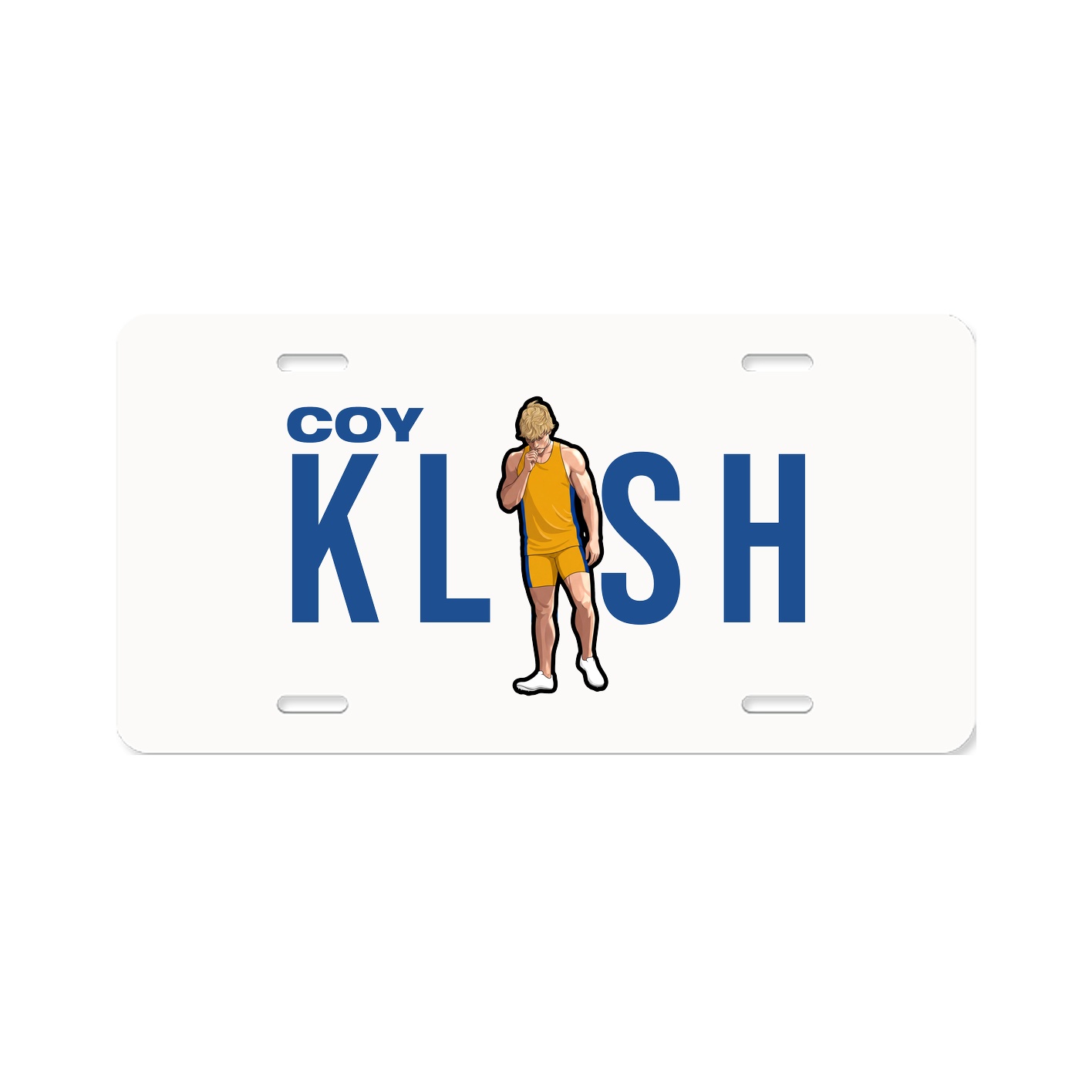 License Plate — Player Name in Classic