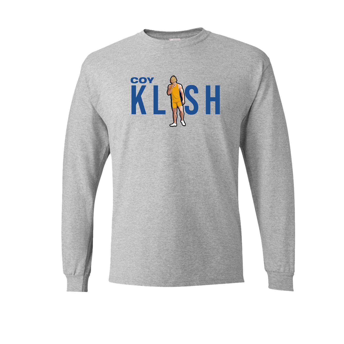 Long Sleeve Tee — Player Name in Grey
