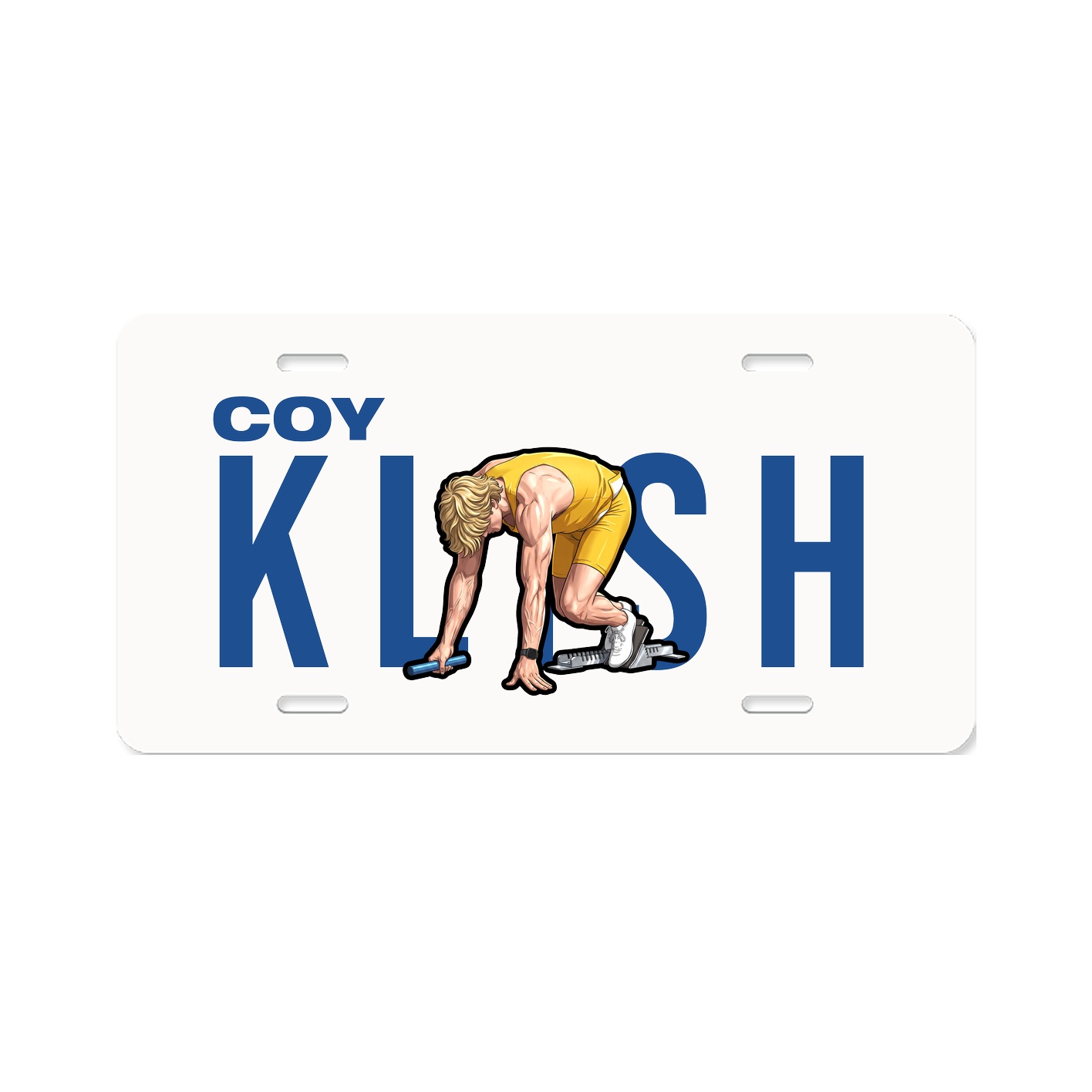 License Plate — Player Name in Classic