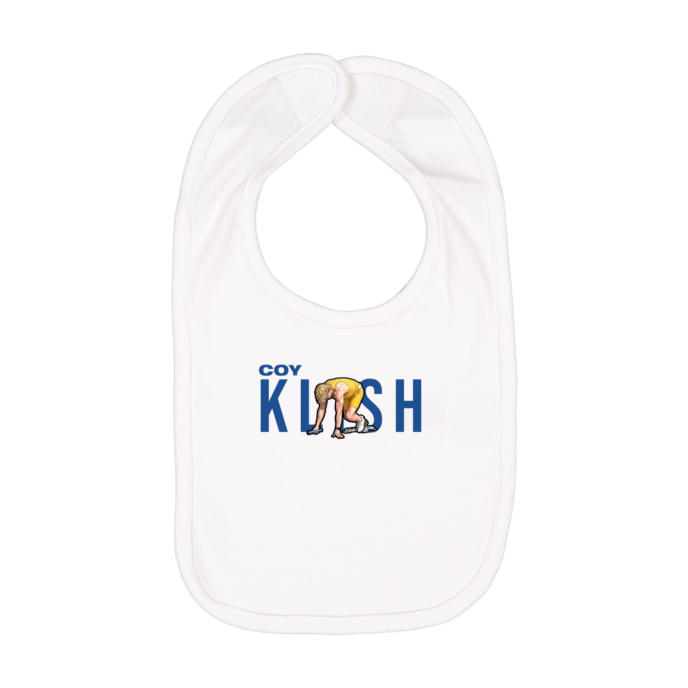Infant Bib — Player Name in White