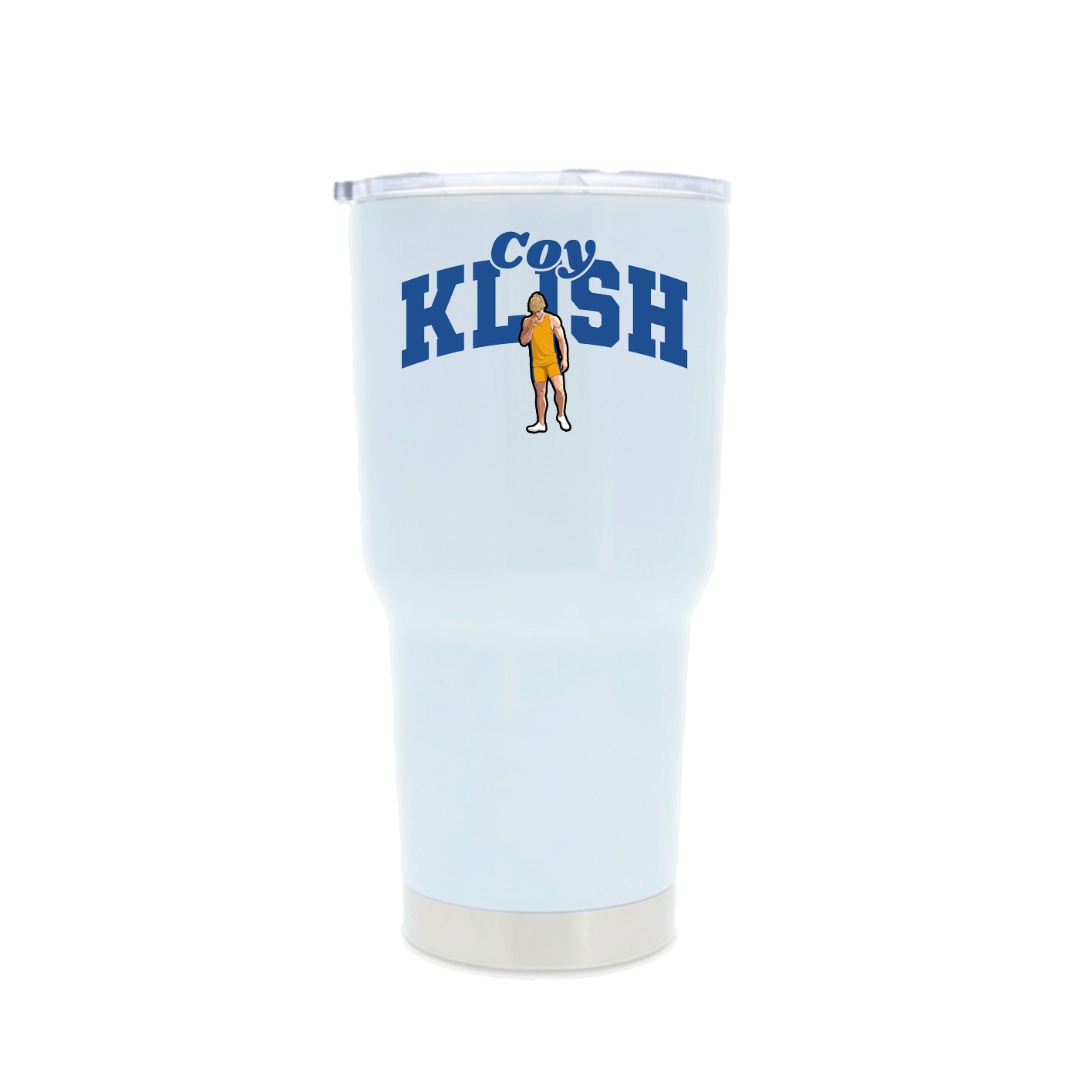 30oz Stainless Steel Tumbler — Signature Arch in White