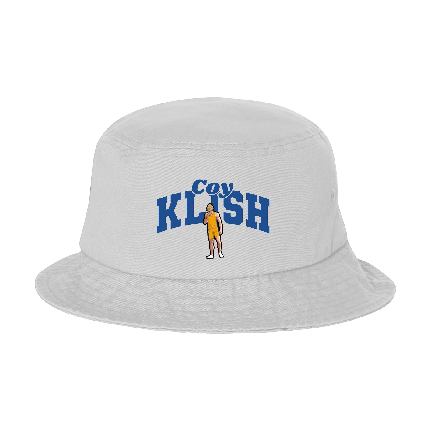 Bucket Cap — Signature Arch in White