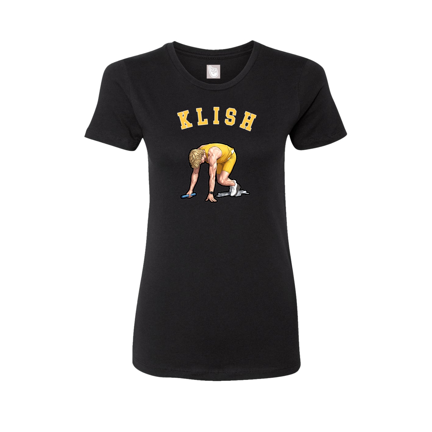 Fitted Women's Tee — Shirsey Arch in Black